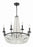 Crystorama Bella 8 Light Matte Black Chandelier