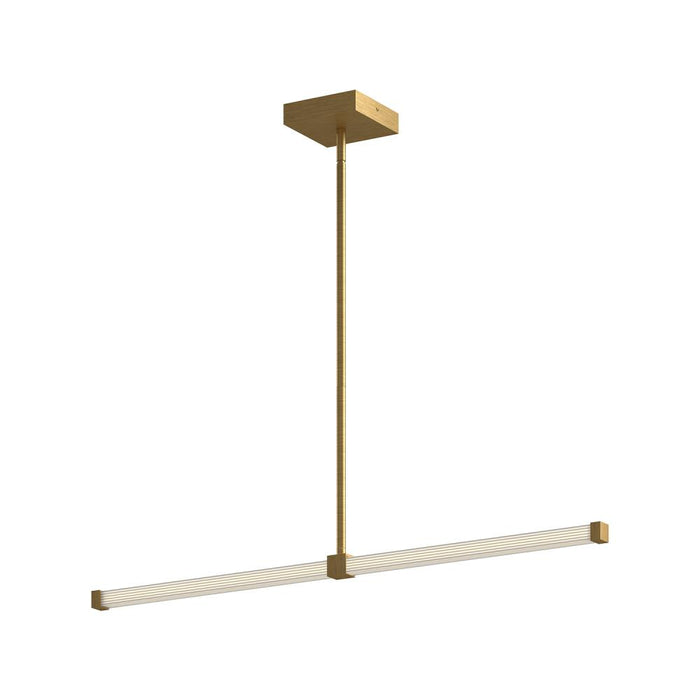 Kuzco Lighting Inc Blade 32-in Brushed Gold LED Linear Pendant