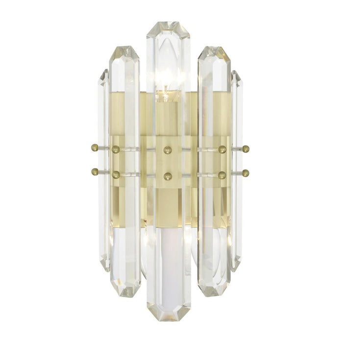 Crystorama Bolton 2 Light Aged Brass Sconce