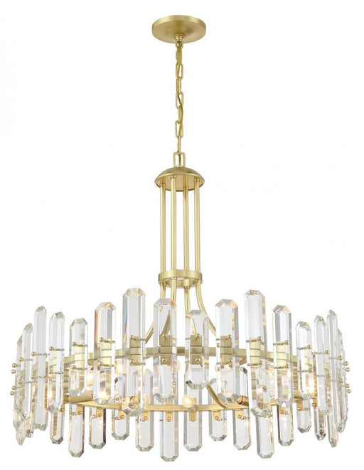 Crystorama Bolton 12 Light Aged Brass Chandelier