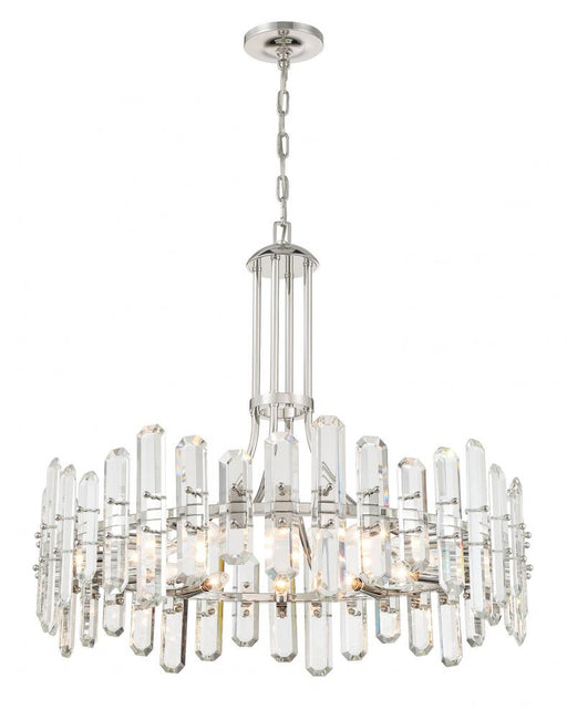 Crystorama Bolton 12 Light Polished Nickel Chandelier