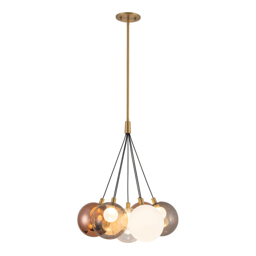 Bolla 17-in Gold Dimmable Led Chandelier | CH3117-BG/MGL