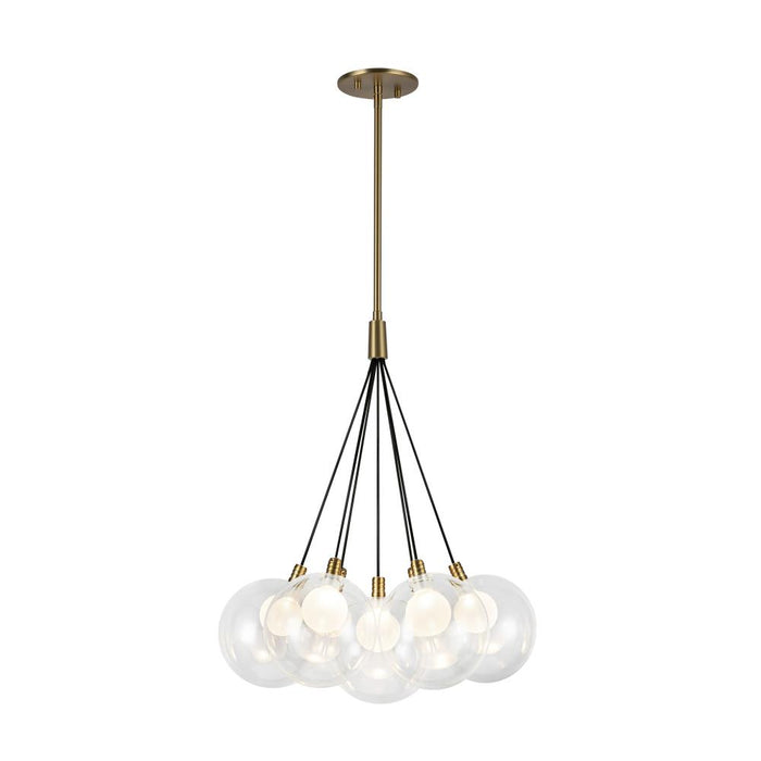 Kuzco Lighting Inc Bolla 16-in Brushed Gold LED Chandelier