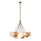 Bolla 28-in Gold Dimmable Led Chandelier | CH3128-BG/MGL