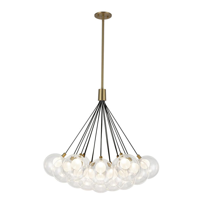 Kuzco Lighting Inc Bolla 28-in Brushed Gold LED Chandelier