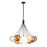 Bolla 28-in Black Dimmable Led Chandelier | CH3128-BK/MGL