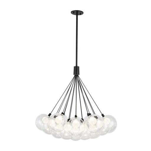 Kuzco Lighting Inc Bolla 28-in Black LED Chandelier