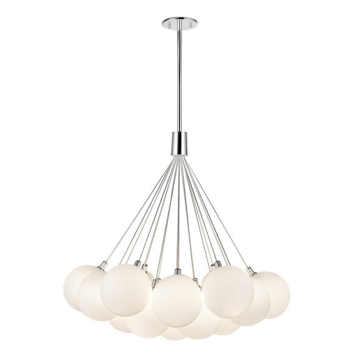Bolla 28-in Opal Glass Led Chandelier | CH3128-OP