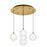 Bolla 16-in Brushed Gold 5-light Multi Pendant | MP3106BG-05