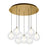 Bolla 20-in Brushed Gold 9-light Multi Pendant | MP3106BG-09