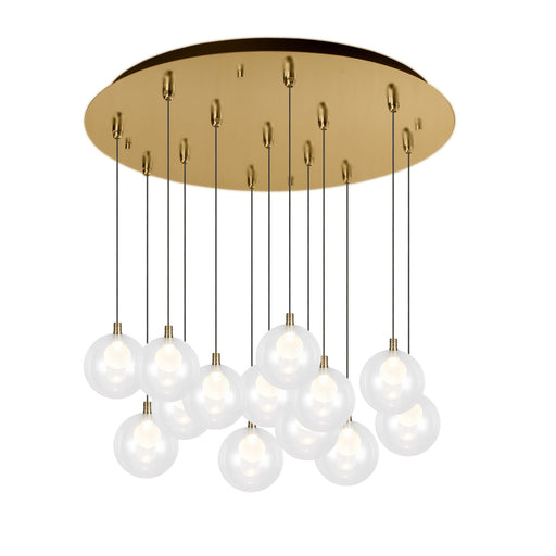 Bolla 25-in Brushed Gold 13-light Multi Pendant | MP3106BG-13