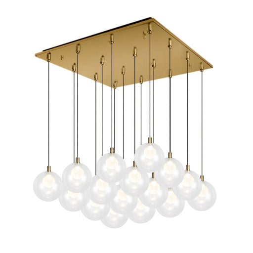Bolla 21-in Brushed Gold 16-light Multi Pendant | MP3106BG-16