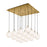 Bolla 21-in Brushed Gold/opal Glass 16-light Multi Pendant | MP3106BGOP-16
