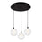 Bolla 12-in Black 3-light Multi Pendant | MP3106BK-03