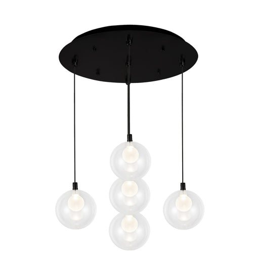 Bolla 16-in Black 5-light Multi Pendant | MP3106BK-05