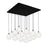 Bolla 21-in Black 16-light Multi Pendant | MP3106BK-16