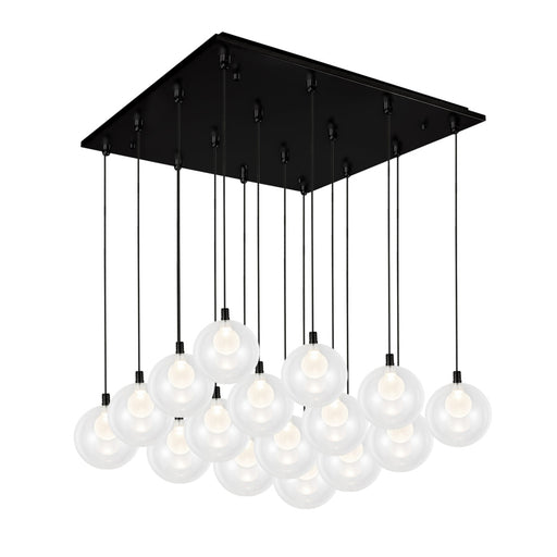 Bolla 21-in Black 16-light Multi Pendant | MP3106BK-16