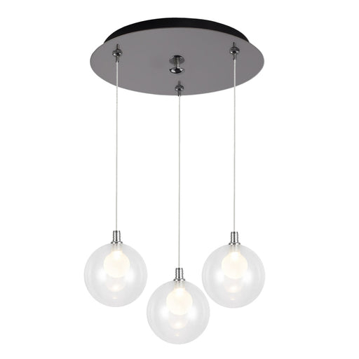 Bolla 12-in Chrome 3-light Multi Pendant | MP3106CH-03