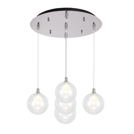 Bolla 16-in Chrome 5-light Multi Pendant | MP3106CH-05