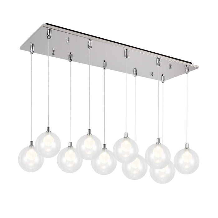 Bolla 29-in Chrome 10-light Multi Pendant | MP3106CH-10