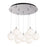 Bolla 20-in Chrome/opal Glass 9-light Multi Pendant | MP3106CHOP-09