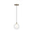 Kuzco Lighting Inc Bolla 5-in Brushed Gold LED Pendant