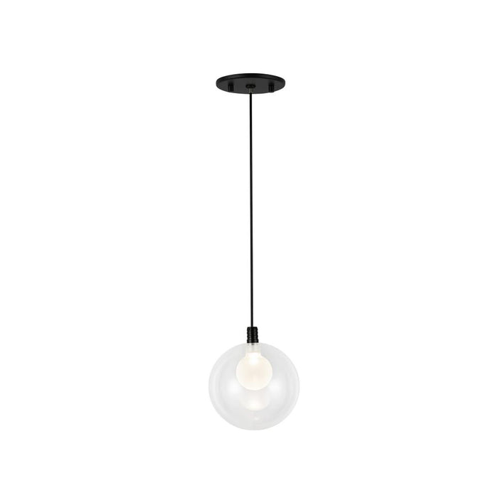 Kuzco Lighting Inc Bolla 5-in Black LED Pendant