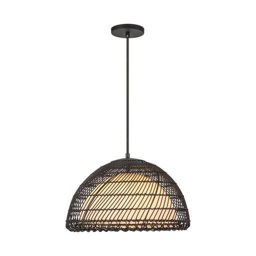 Bondi 16-in Matte Black/opal 1 Light Pendant | PD631416MBOP