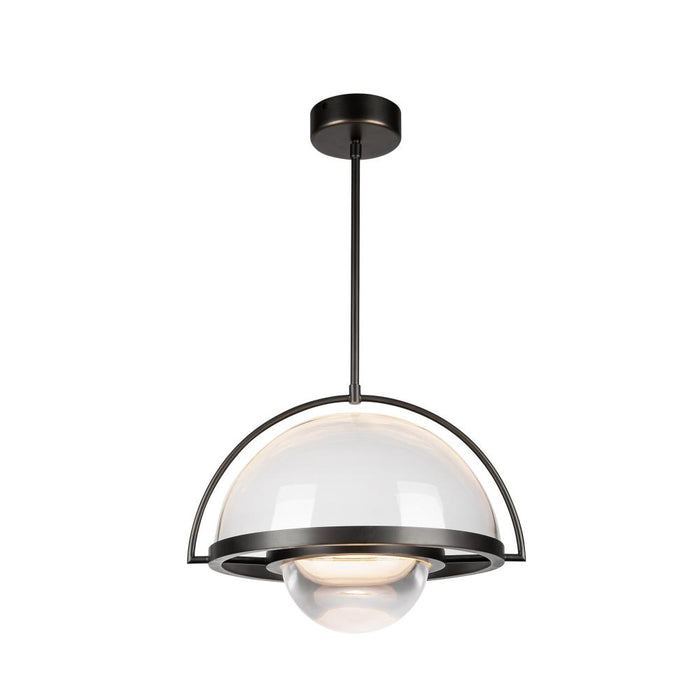 Kuzco Lighting Inc Bowery 14-in Urban Bronze LED Pendant