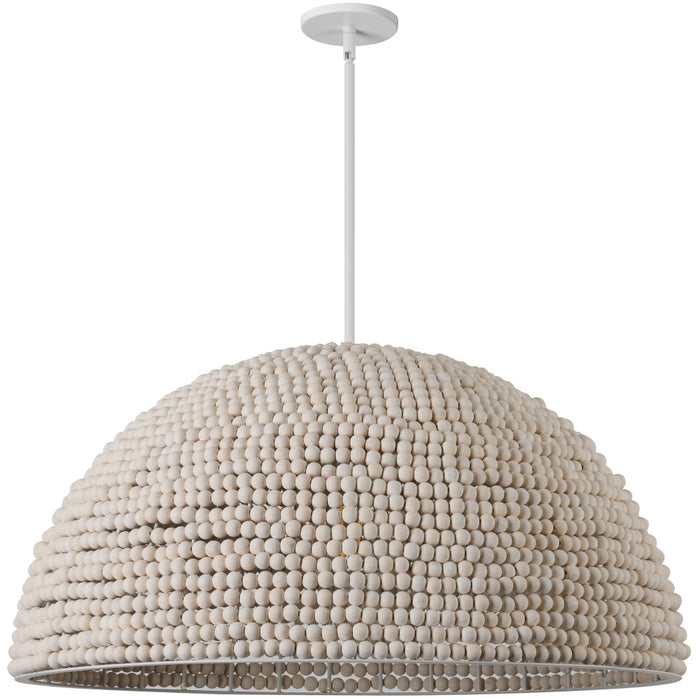 4 Light Incandescent Vintage White Pendant | BRE-354P-VW