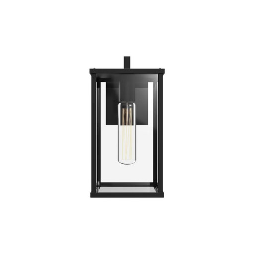 Brentwood 12-in Clear Glass/textured Black 1 Light Exterior Wall Sconce | EW652505BKCL