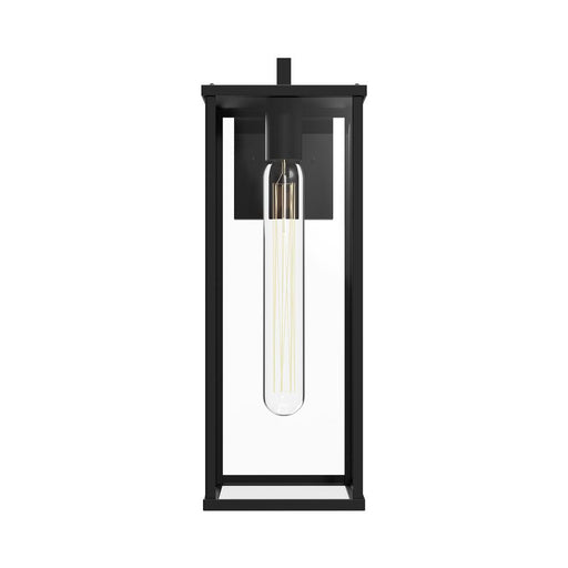 Alora Brentwood 17-in Clear Glass/Textured Black 1 Light Exterior Wall Sconce