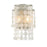 Crystorama Brielle 2 Light Antique Silver Sconce