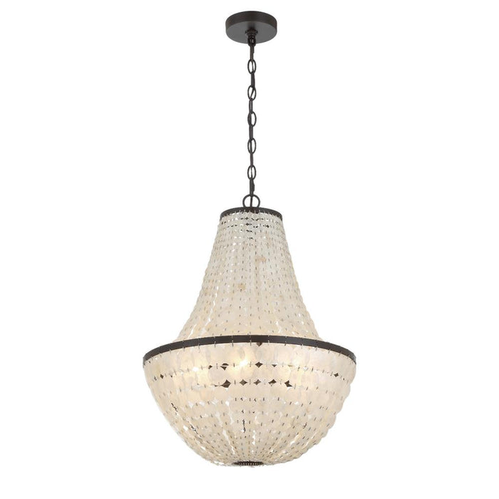 Crystorama Brielle 6 Light Dark Bronze Chandelier