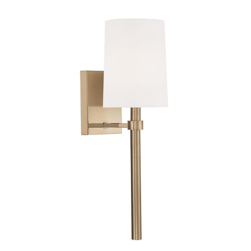 Crystorama Bromley 1 Light Antique Vibrant Gold Sconce