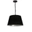 1lt Brynn Small Pendant, Blk/sv Shade, Black | BRY-S-BK-697