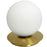 1lt Table Lamp, Agb W/ Wh Opal Glass | BUR-131T-AGB-WH