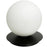 1lt Table Lamp, Mb W/ Wh Opal Glass | BUR-131T-MB-WH