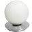 1lt Table Lamp, Pc W/ Wh Opal Glass | BUR-131T-PC-WH
