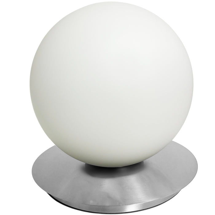 1lt Table Lamp, Pc W/ Wh Opal Glass | BUR-131T-PC-WH