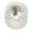 1 Light Polished Chrome Incandescent Wall Sconce With Hammered Glass Globe | BUR-131W-PC-CLR