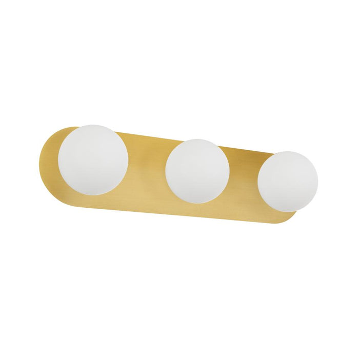 3 Light Vanity, Agb W/ Wh Opal Glass | BUR-3W-AGB-WH