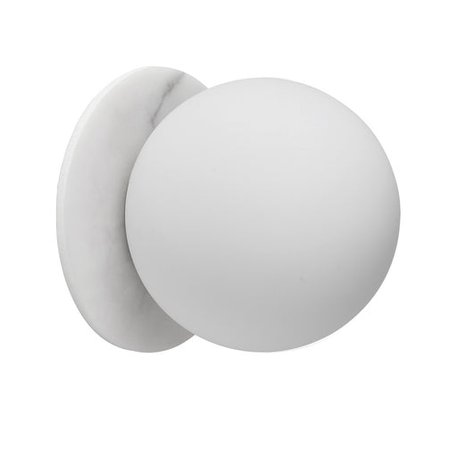 1 Lightt Wall Sconce, Mw W/ Faux Alb & Opal Glass | BUR-51W-MW-ALB