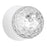 1 Light Matte White Incandescent Wall Sconce With Hammered Glass Globe | BUR-51W-MW-CLR