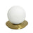1lt Table Lamp, Agb W/ Wh Opal Glass | BUR-61T-AGB-WH