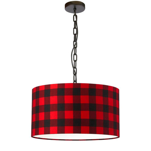 1lt Braxton Medium Pendant, Pld Shade, Blk | BXN-M-BK-201