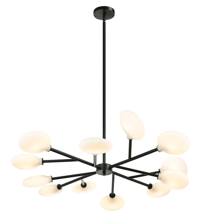 Peony Pendant Matte Black | C33712MB