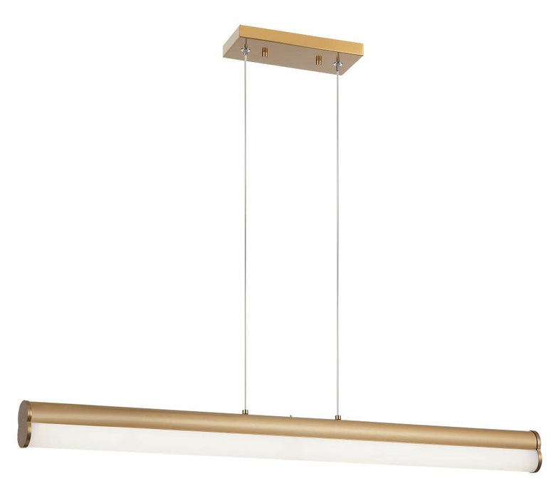 Matteo 33"L LED "JUNCTION" AGED GOLD Pendant