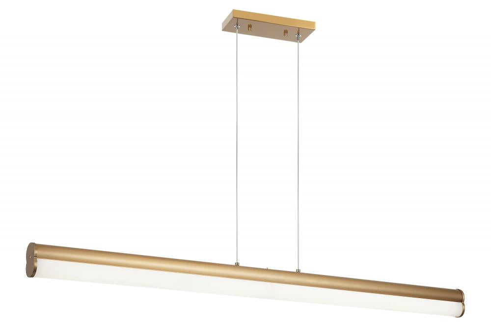 Matteo 42"L LED "JUNCTION" AGED GOLD Pendant