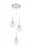 Matteo 3 LT "JERICHO" D13.75" CHROME+ CL GLASS Pendant E26